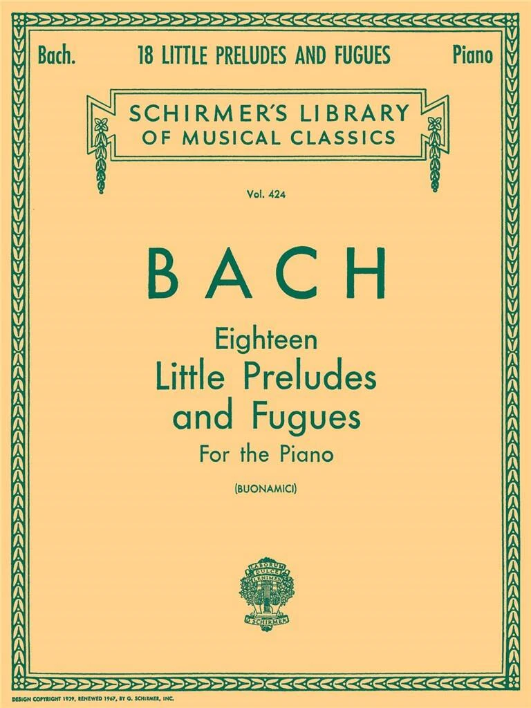 Bach - 18 LITTLE PRELUDES AND FUGUES